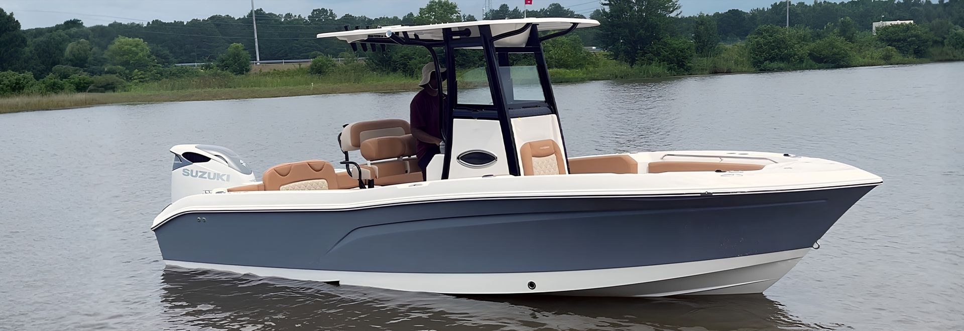 NauticStar centre console boat on the water